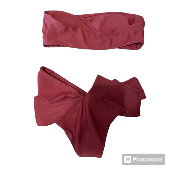 Mauve Two-Piece Swimsuit - Picture 2 of 3